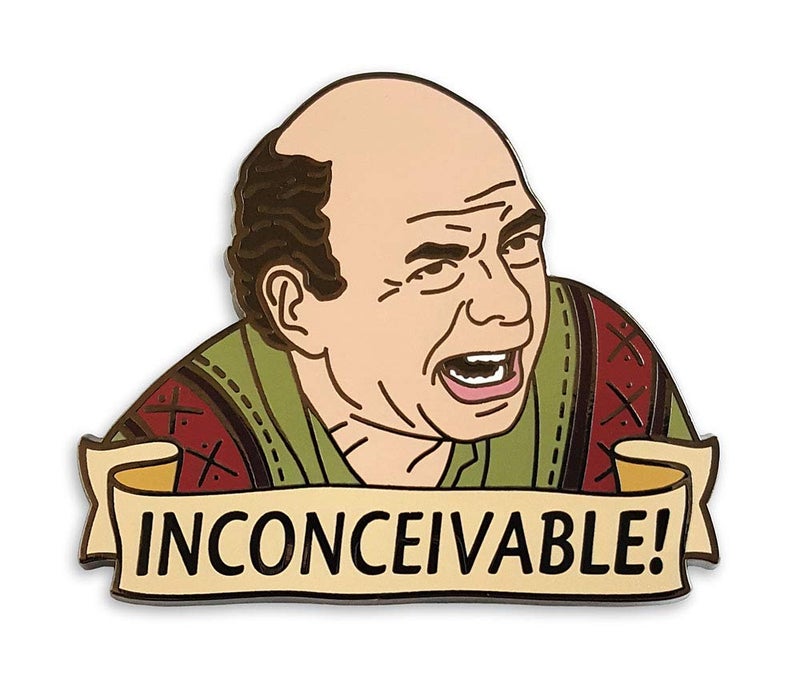 Pinsanity Funny Vizzini 'Inconceivable' Enamel Lapel Pin - Image 1